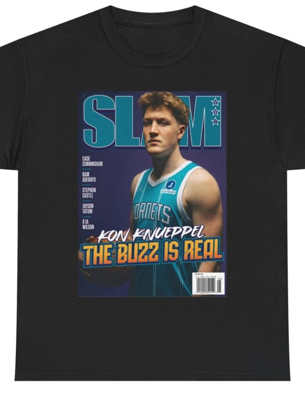 Kon Knueppel Charlotte Hornets NBA Slam Cover Tee Shirt 276